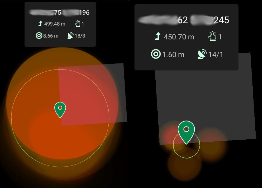 Doogee GPS precision vs mi11 GPS Accuracy