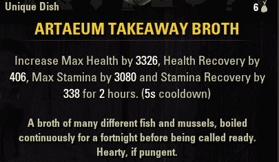 ESO Artaeum Takeaway Broth