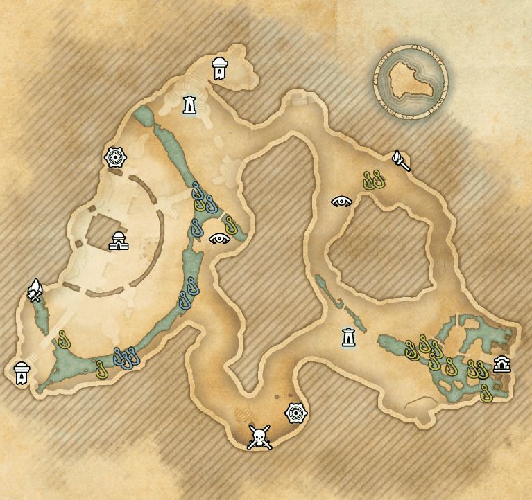 ESO fishing map Blackreach Arkthzand Cavern