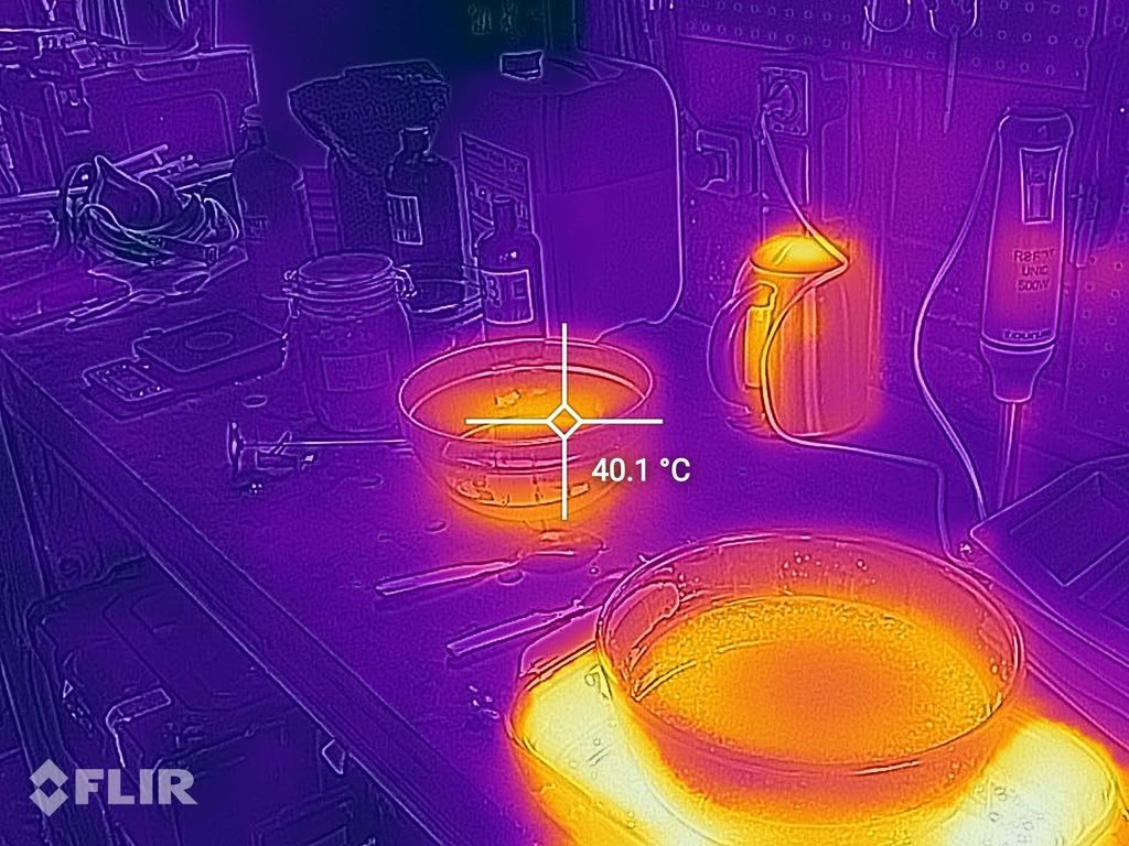 soap making thermal imaging